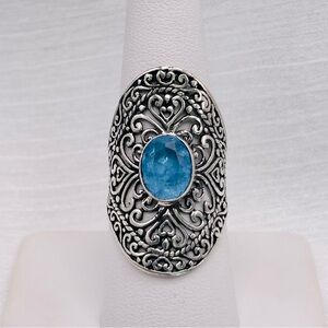 Handmade Aquamarine S925 Ring